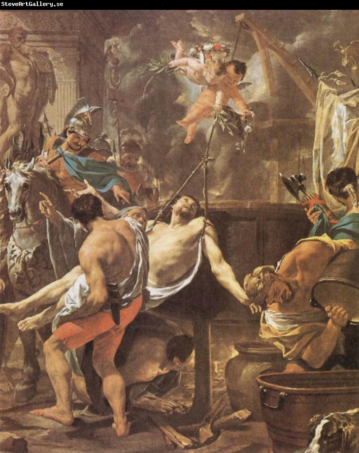 Brun, Charles Le The Martyrdom of St John the Evangelisth at the Porta Latina
